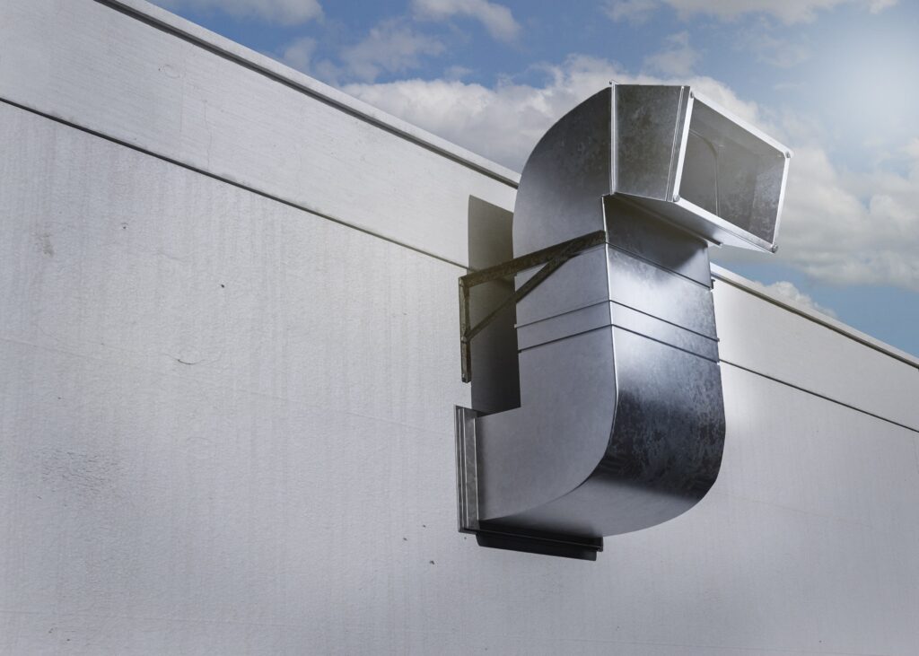Building Ventilation System Showing Ductwork and Airflow Paths
