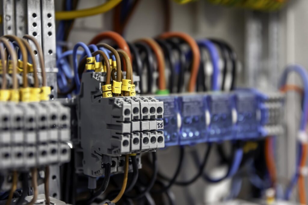 Electrical Switchboard with Multiple Connected Wires